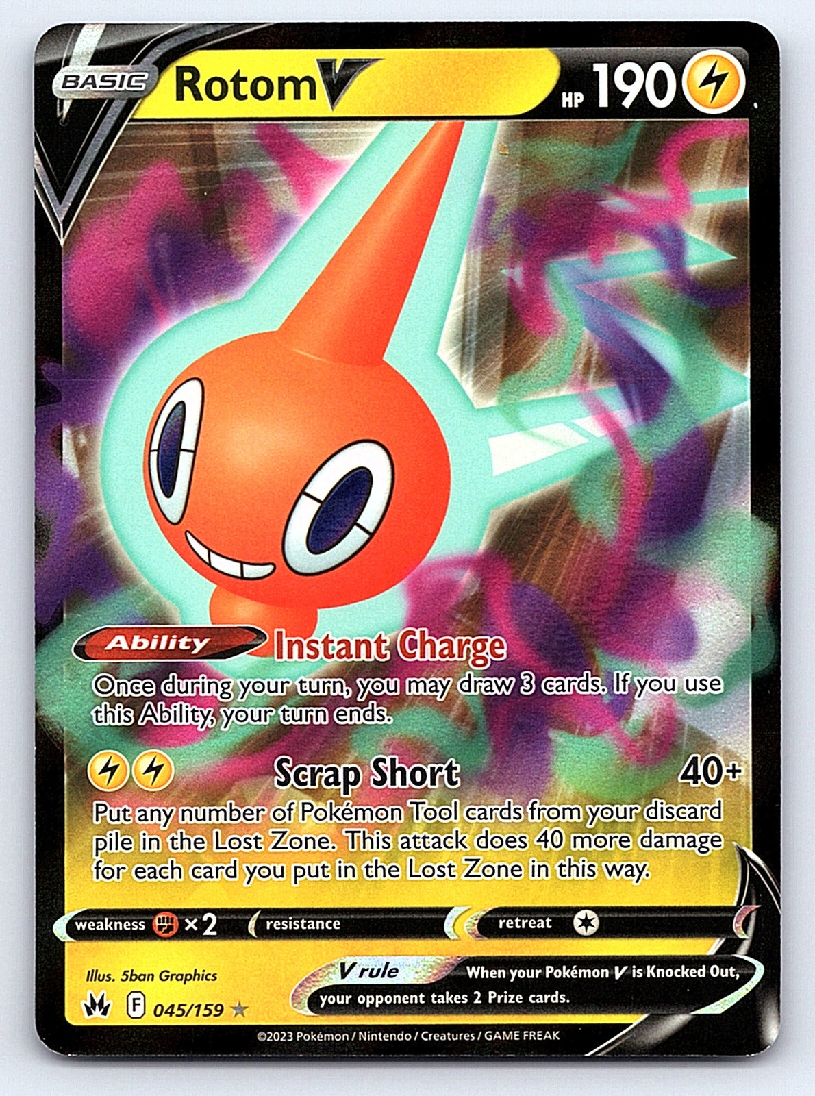 Rotom V 045/159 – SWSH: Crown Zenith