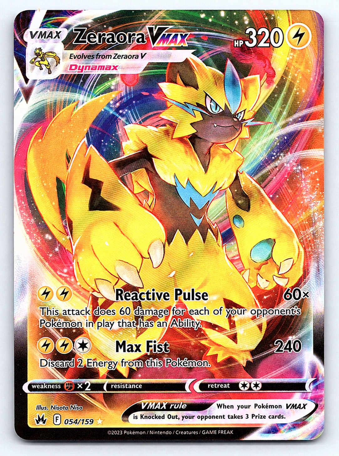 Zeraora VMAX 054/159 – SWSH: Crown Zenith