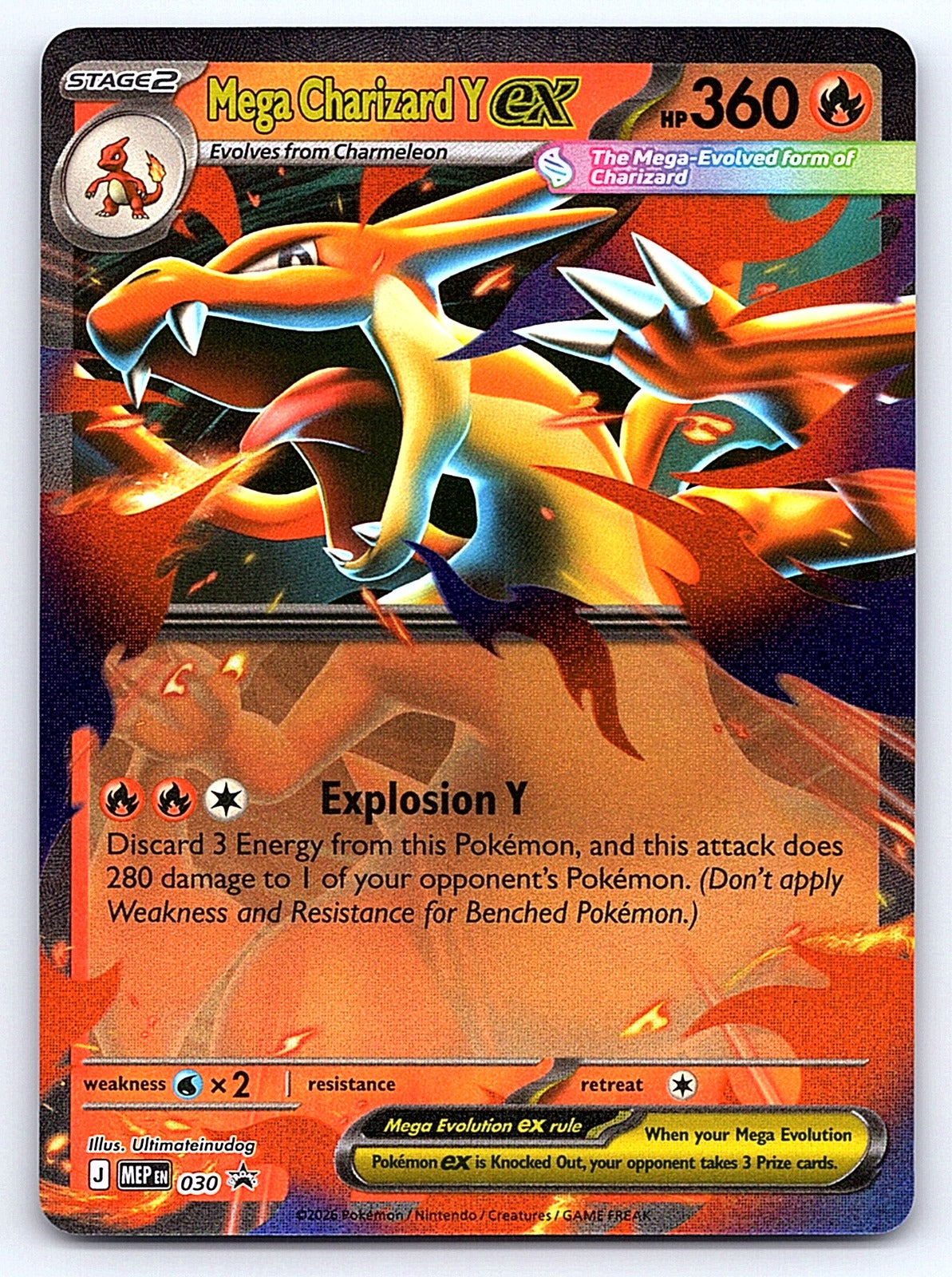 Mega Charizard Y ex 030 – ME: Mega Evolution Promo