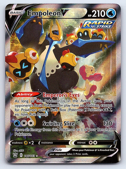 Empoleon V (Alternate Full Art) 146/163 – SWSH05: Battle Styles