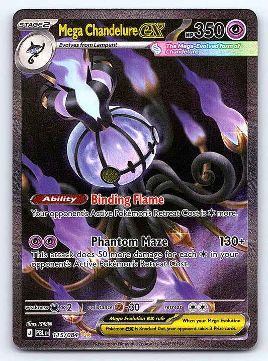 Mega Chandelure ex 115/084 – ME05: Pitch Black
