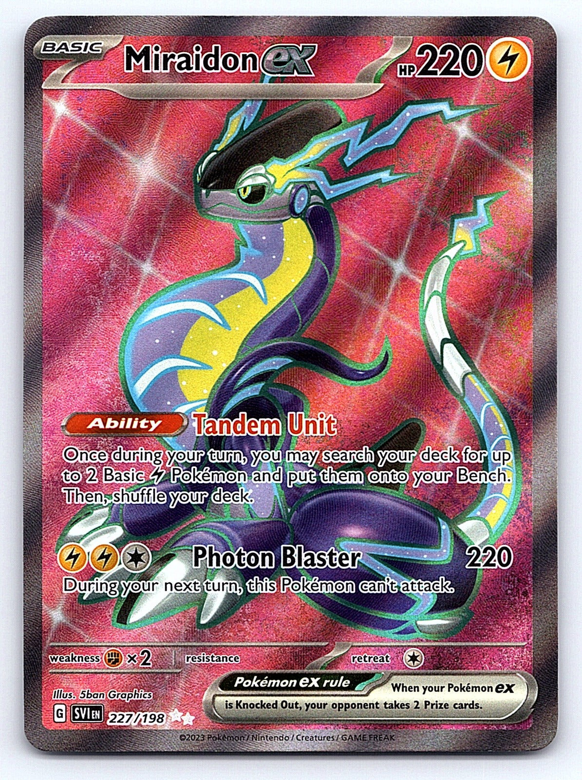Miraidon ex 227/198 – SV01: Scarlet & Violet Base Set