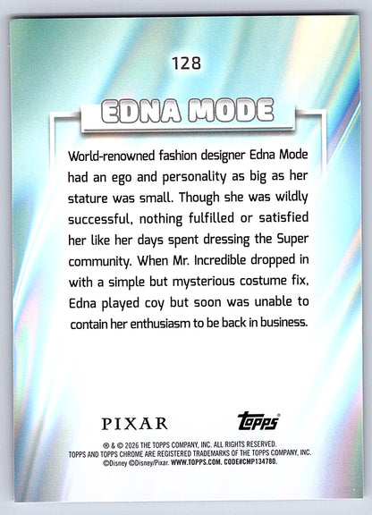 Edna Mode #128 Base — Topps Chrome Disney
