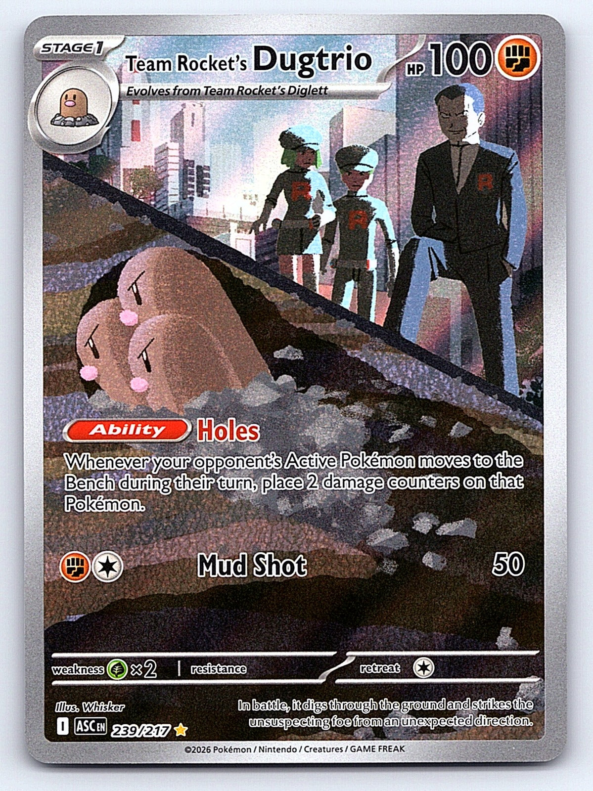 Team Rocket's Dugtrio 239/217 – ME: Ascended Heroes