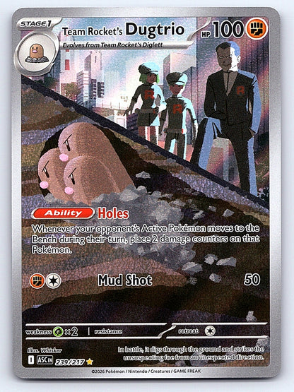 Team Rocket's Dugtrio 239/217 – ME: Ascended Heroes
