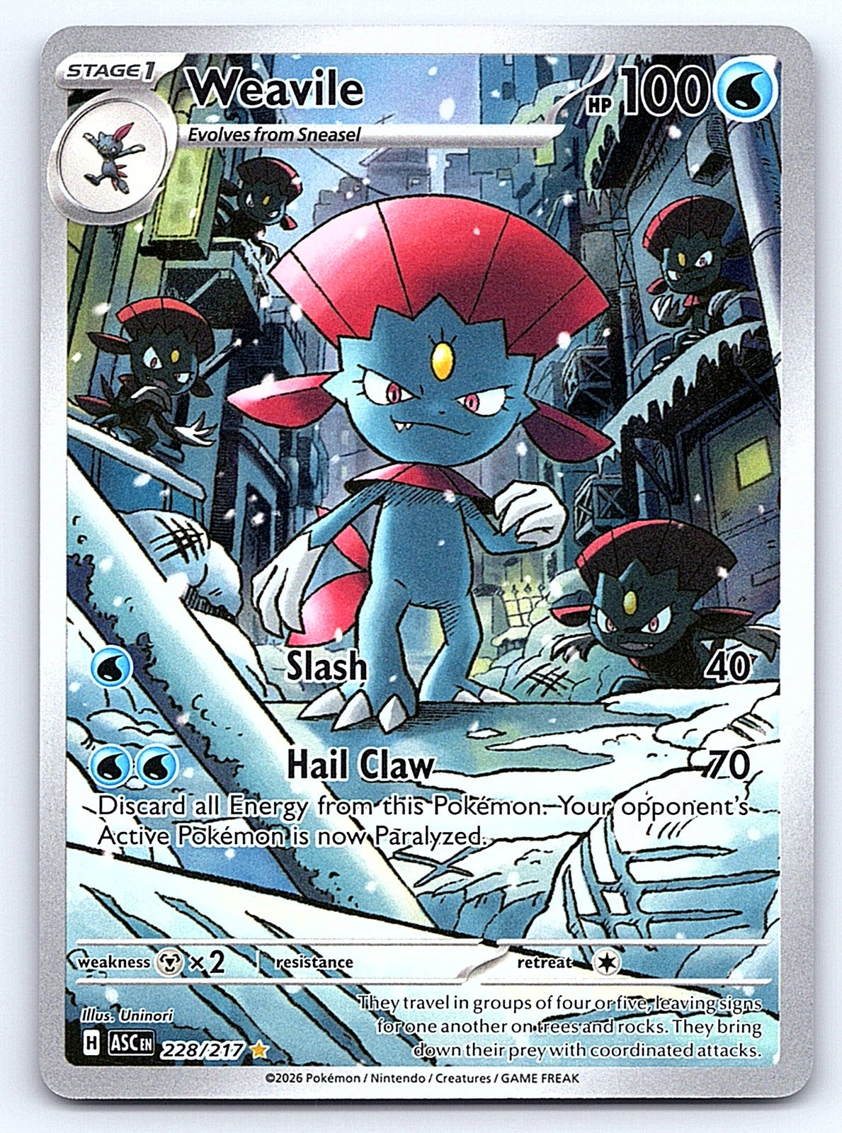 Weavile 228/217 – ME: Ascended Heroes