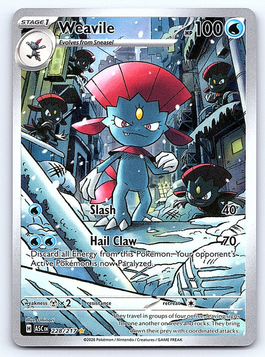 Weavile 228/217 – ME: Ascended Heroes