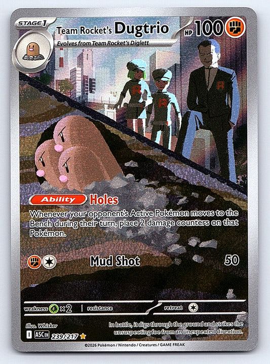 Team Rocket's Dugtrio 239/217 – ME: Ascended Heroes