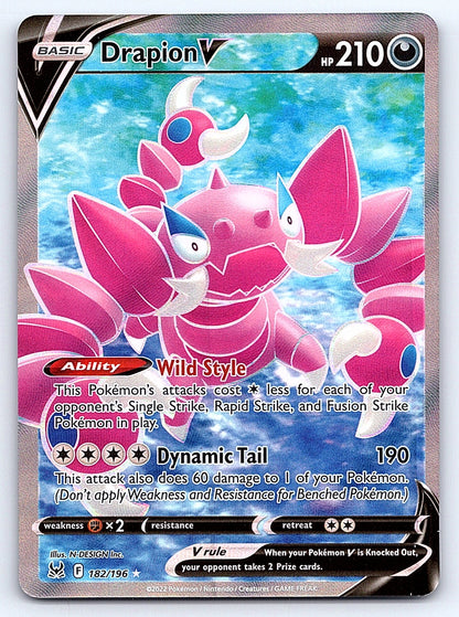 Drapion V (Full Art) 182/196 – SWSH11: Lost Origin
