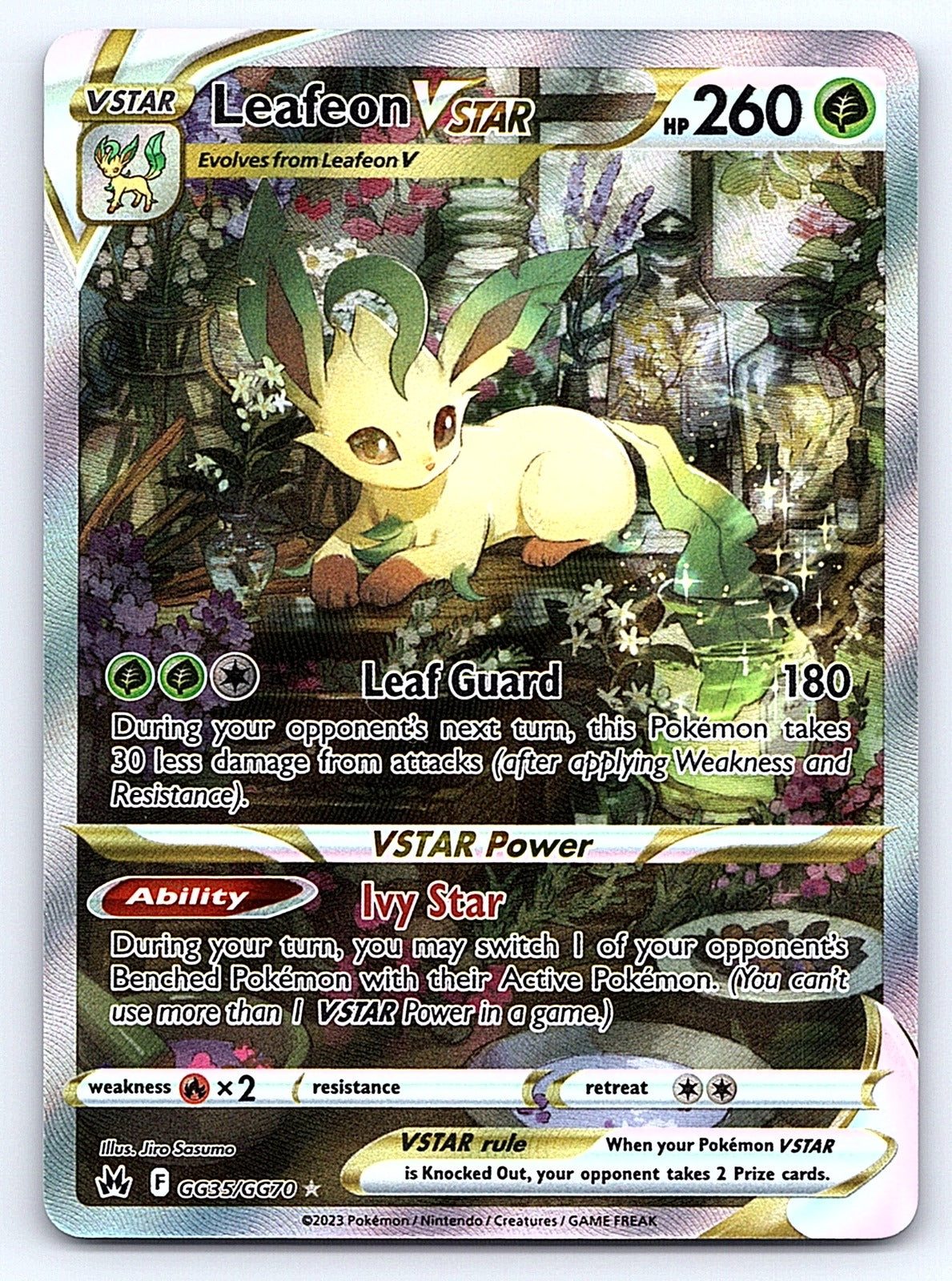 Leafeon VSTAR GG35/GG70 – SWSH: Crown Zenith: Galarian Gallery
