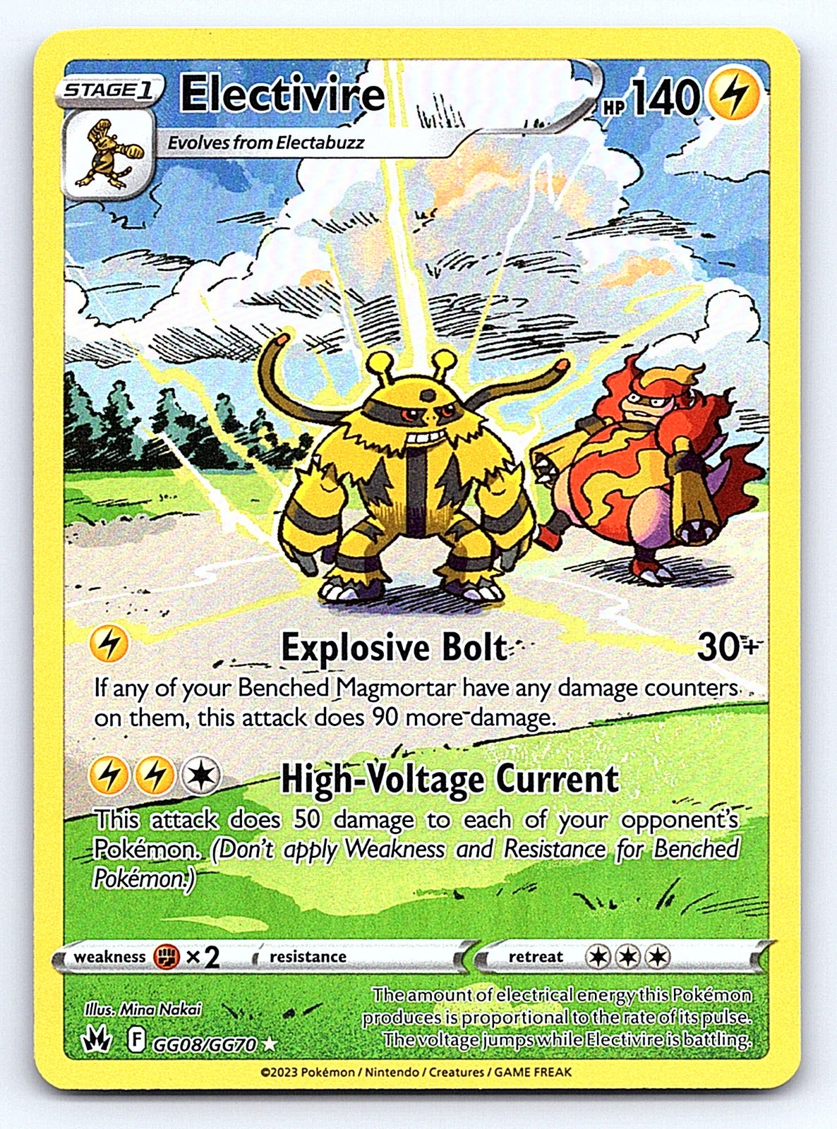 Electivire GG08/GG70 – SWSH: Crown Zenith: Galarian Gallery
