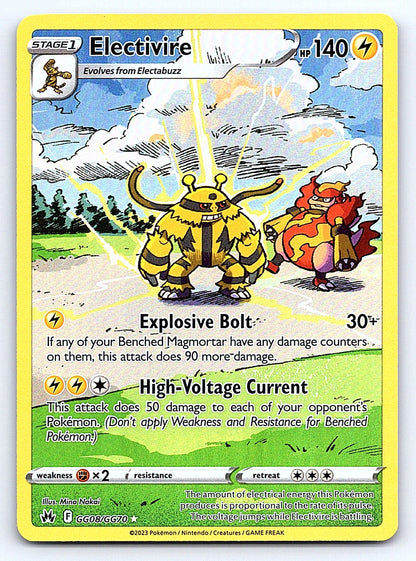 Electivire GG08/GG70 – SWSH: Crown Zenith: Galarian Gallery