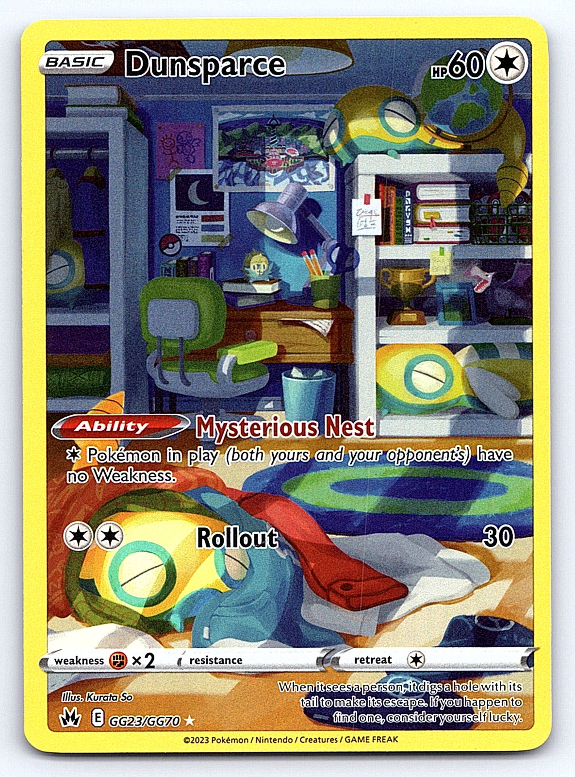 Dunsparce GG23/GG70 – SWSH: Crown Zenith: Galarian Gallery