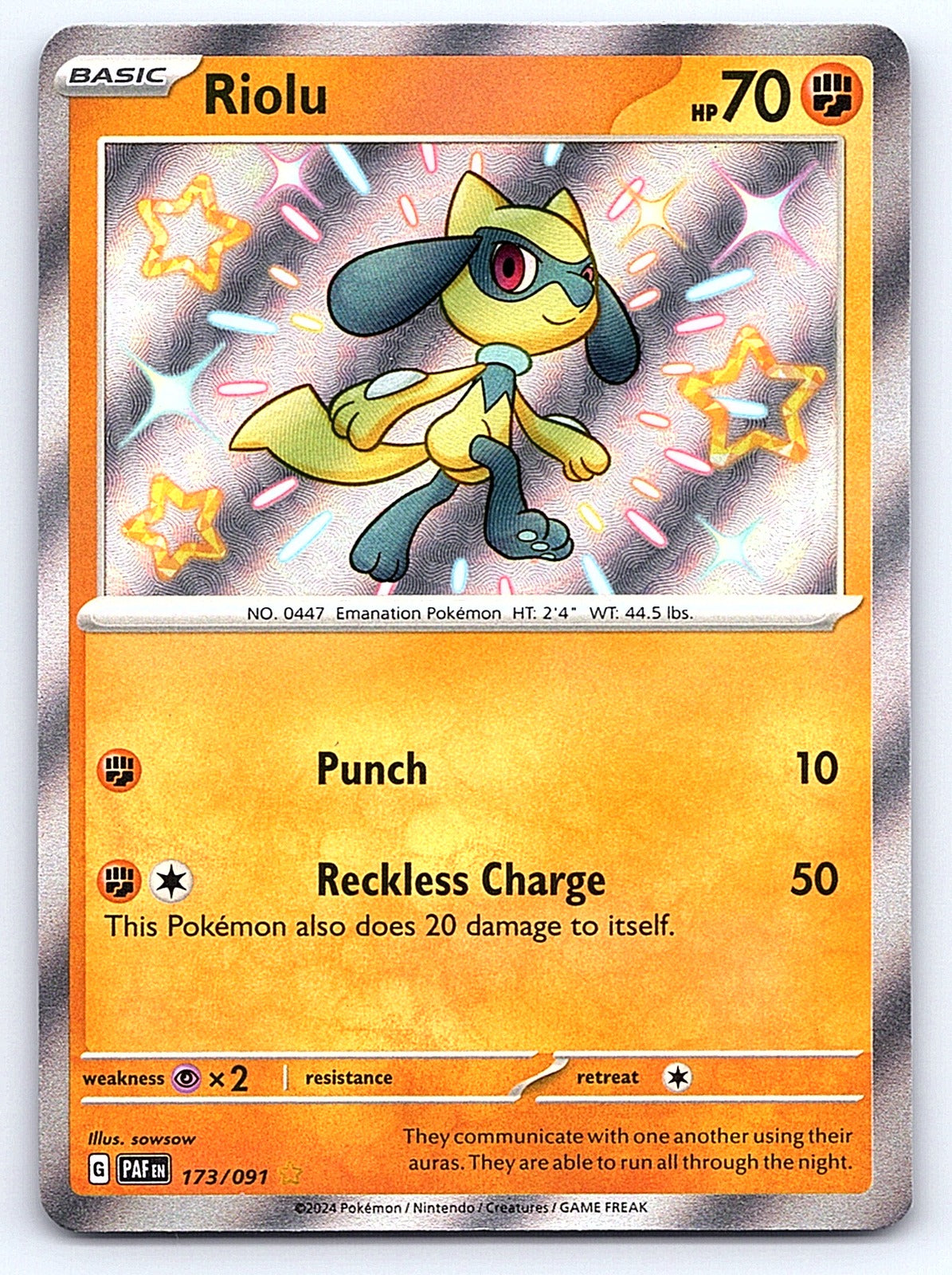 Riolu 173/091 – SV: Paldean Fates