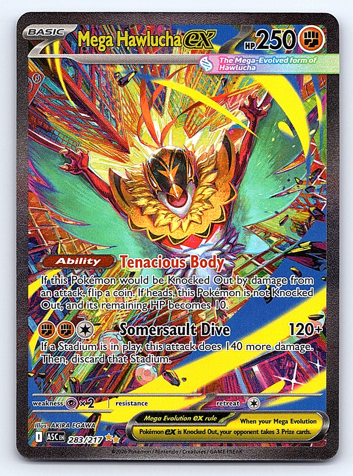 Mega Hawlucha ex 283/217 – ME: Ascended Heroes