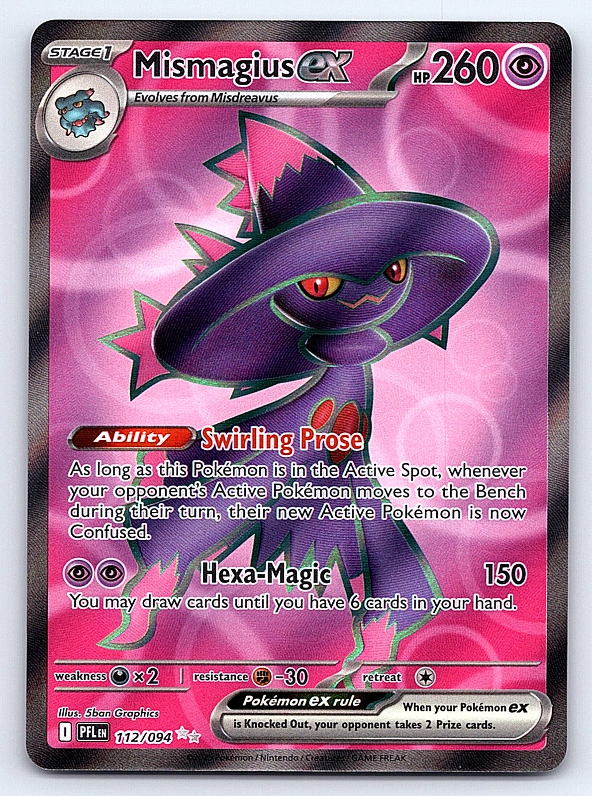 Mismagius ex - 112/094 – ME02: Phantasmal Flames