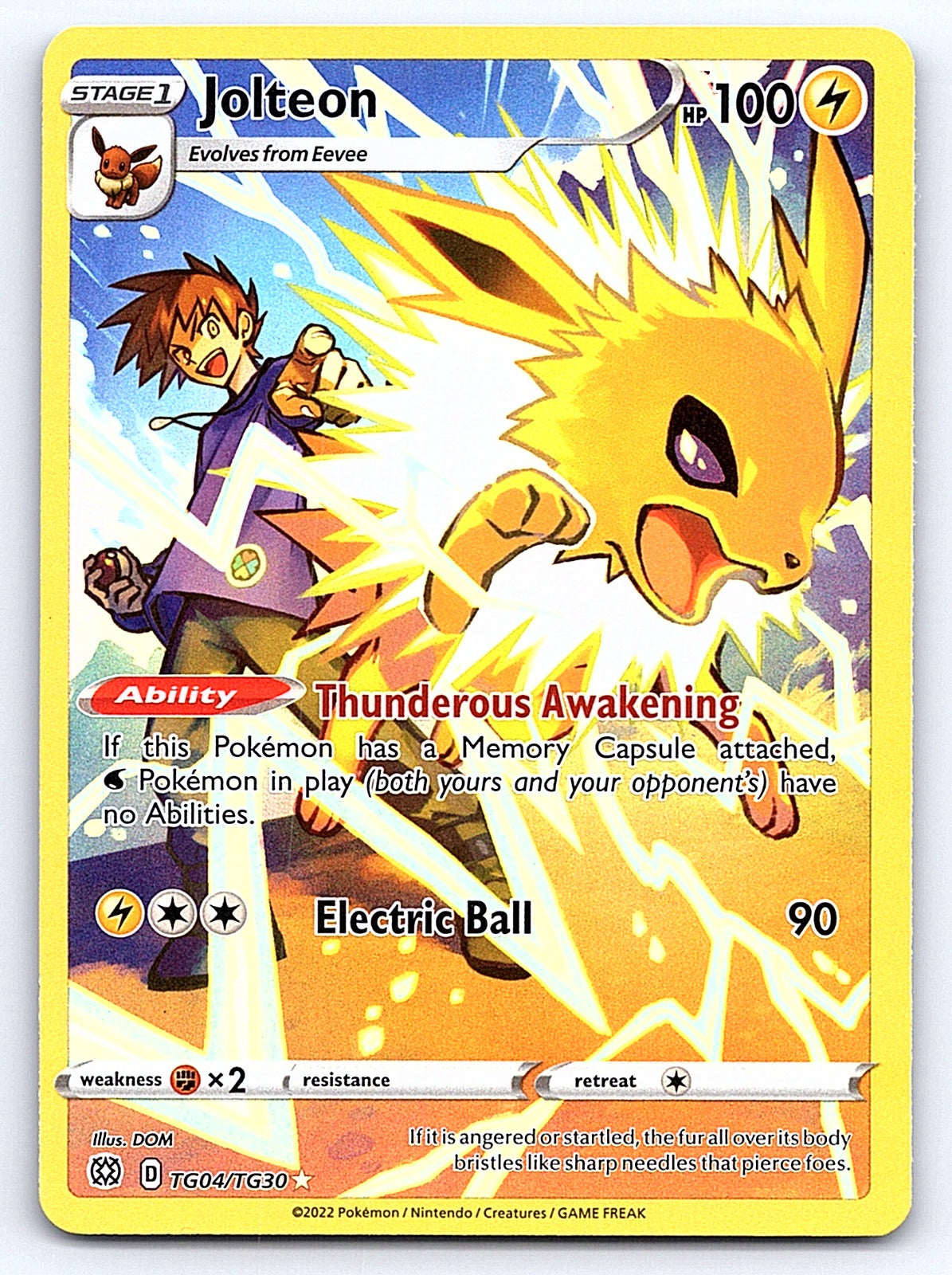 Jolteon TG04/TG30 – SWSH09: Brilliant Stars Trainer Gallery