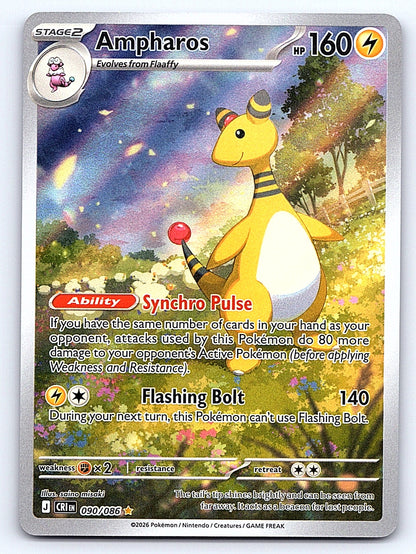 Ampharos 090/086 – ME04: Chaos Rising