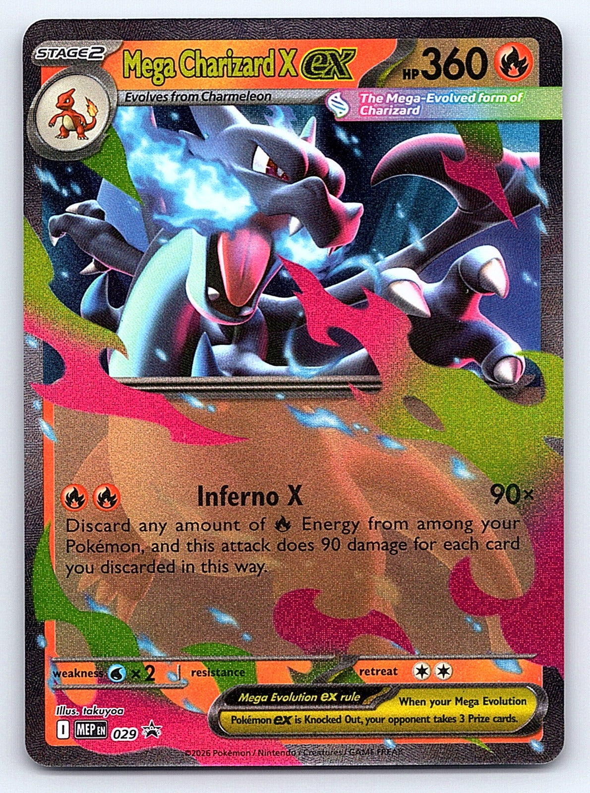Mega Charizard X ex 029 – ME: Mega Evolution Promo