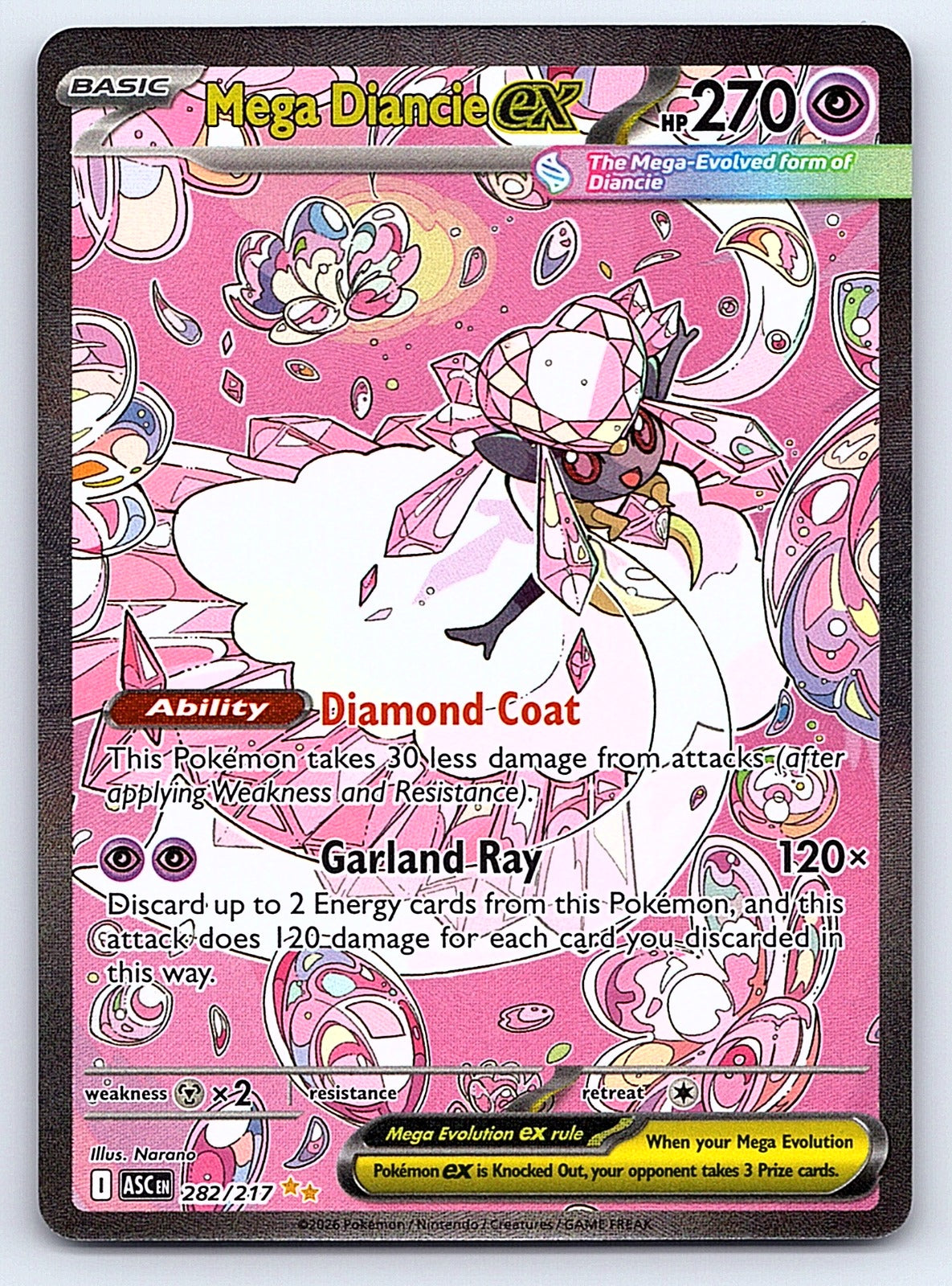 Mega Diancie ex 282/217 – ME: Ascended Heroes