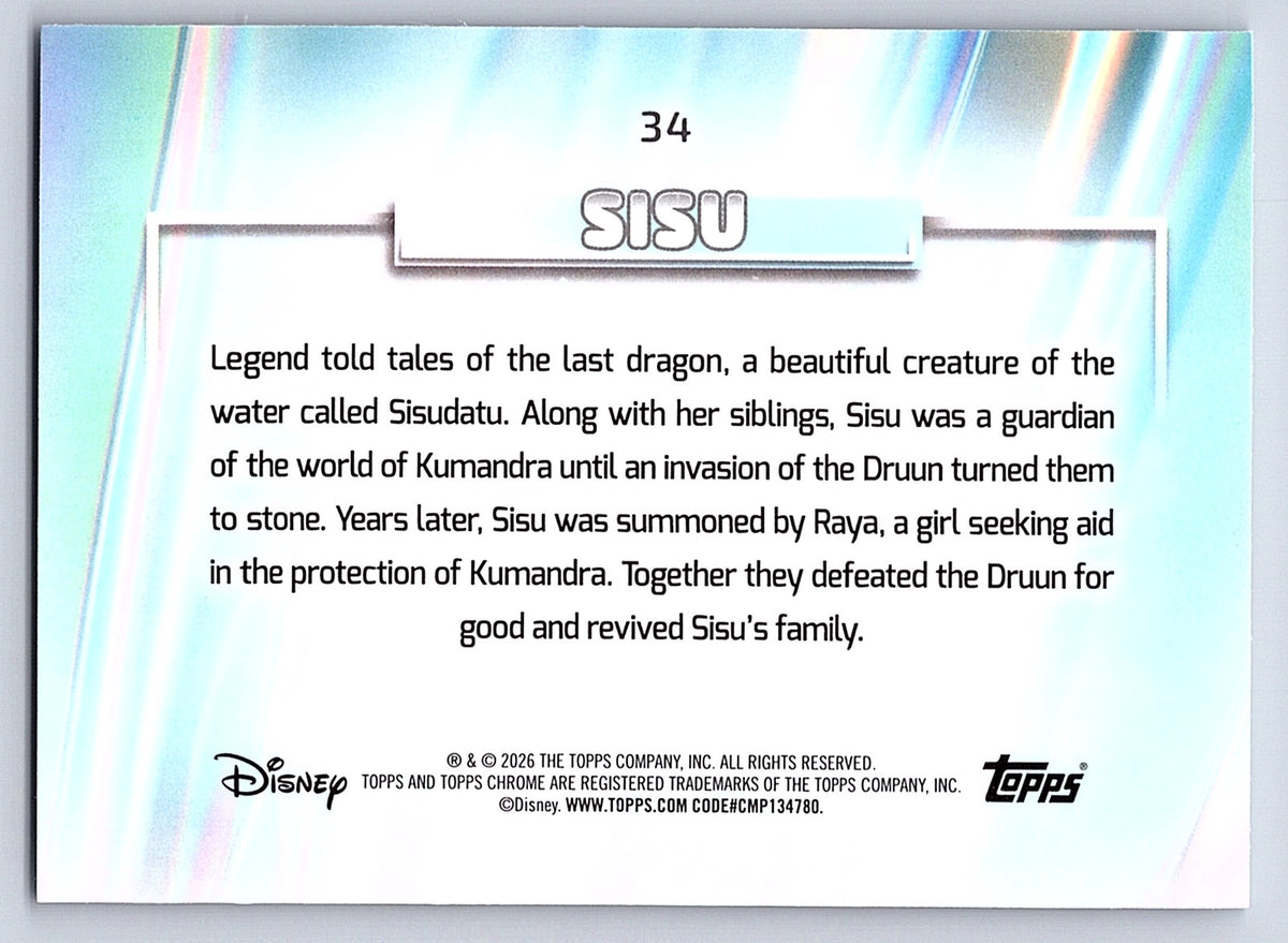 Sisu #34 Base — Topps Chrome Disney