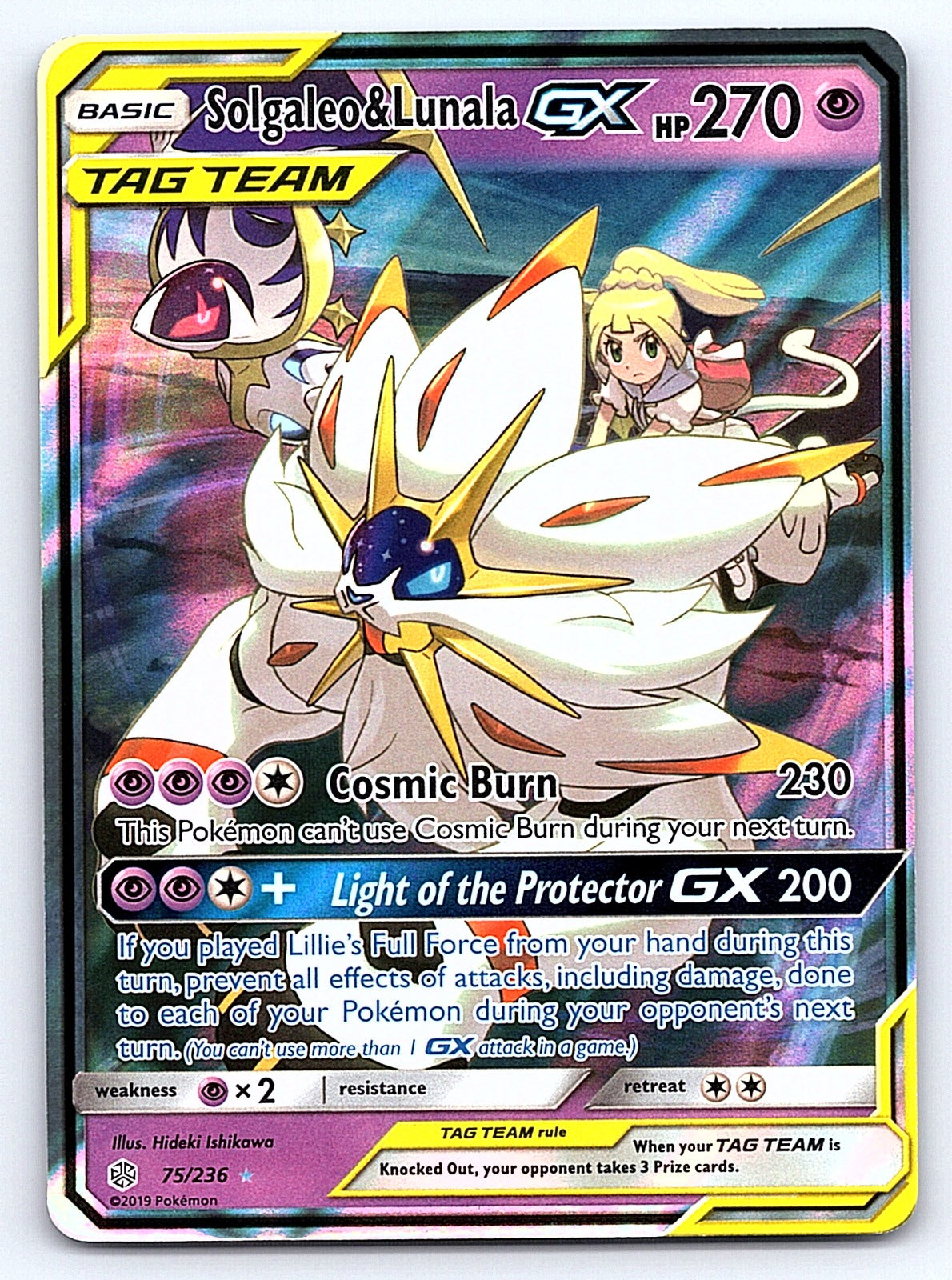 Solgaleo & Lunala GX 75/236 – SM - Cosmic Eclipse