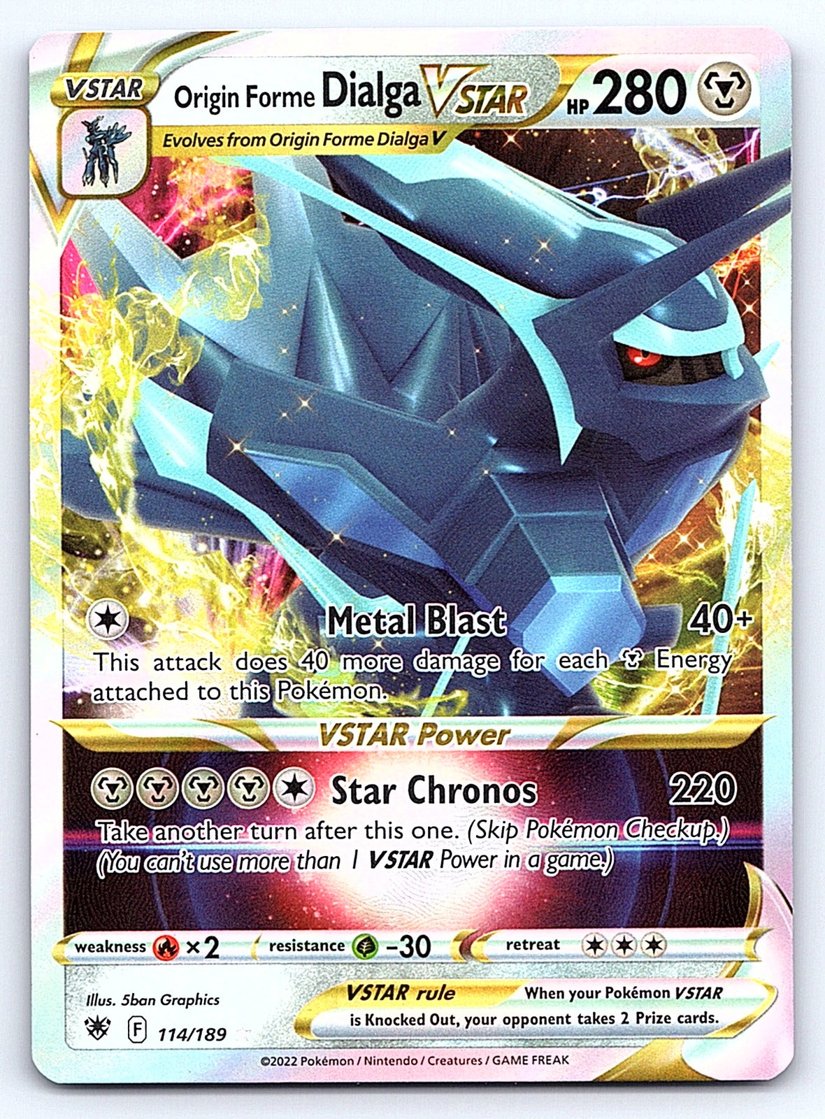 Origin Forme Dialga VSTAR 114/189 – SWSH10: Astral Radiance