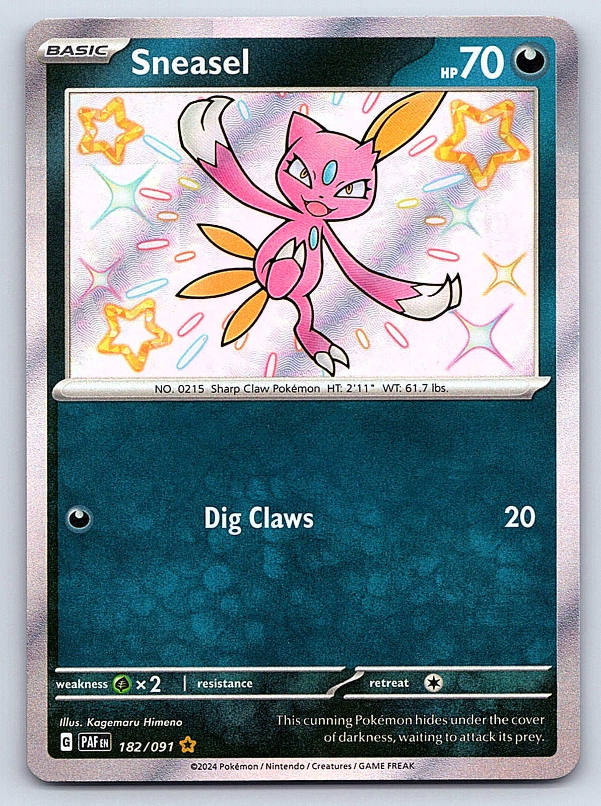 Sneasel 182/091 – SV: Paldean Fates