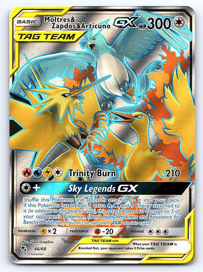 Moltres & Zapdos & Articuno GX (Full Art) 66/68 – Hidden Fates