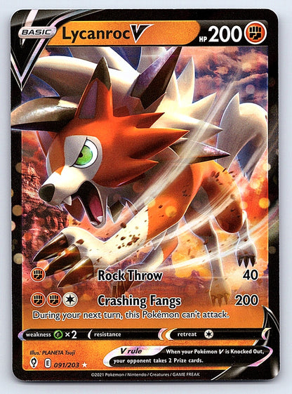Lycanroc V 091/203 – SWSH07: Evolving Skies