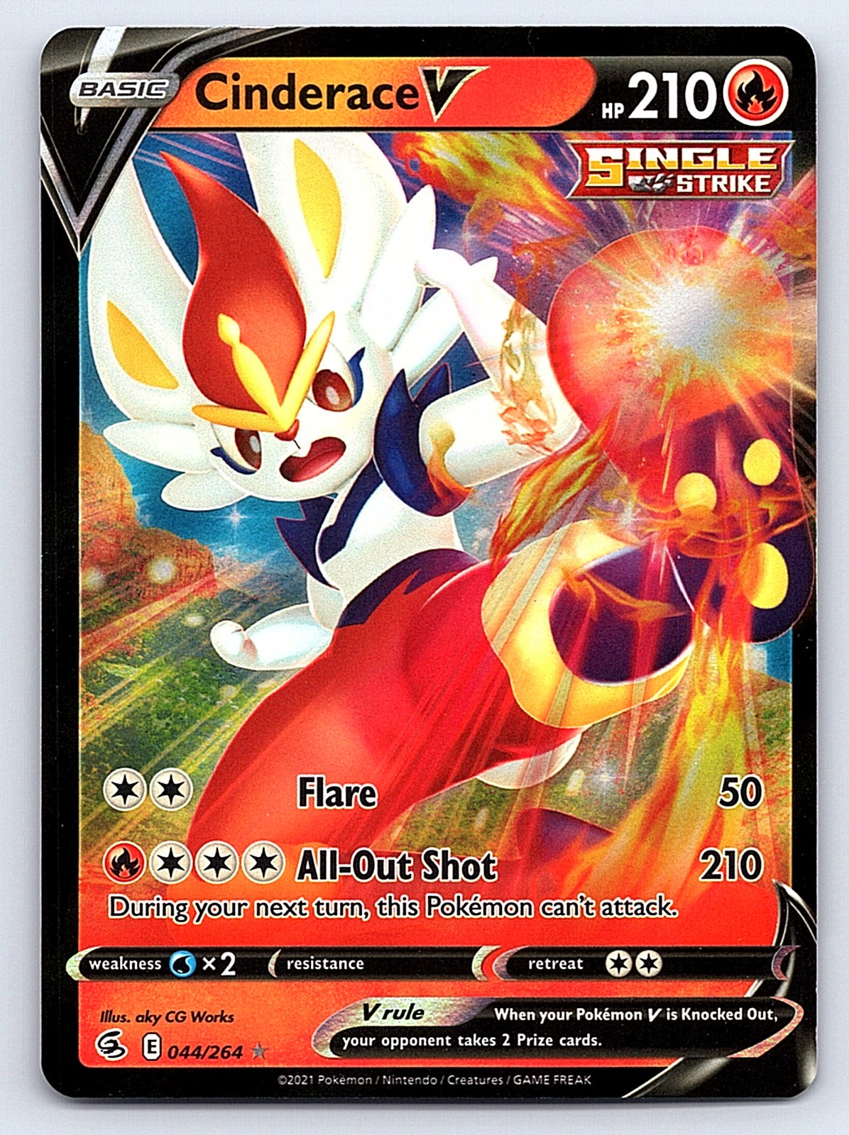 Cinderace V (44) 044/264 – SWSH08: Fusion Strike