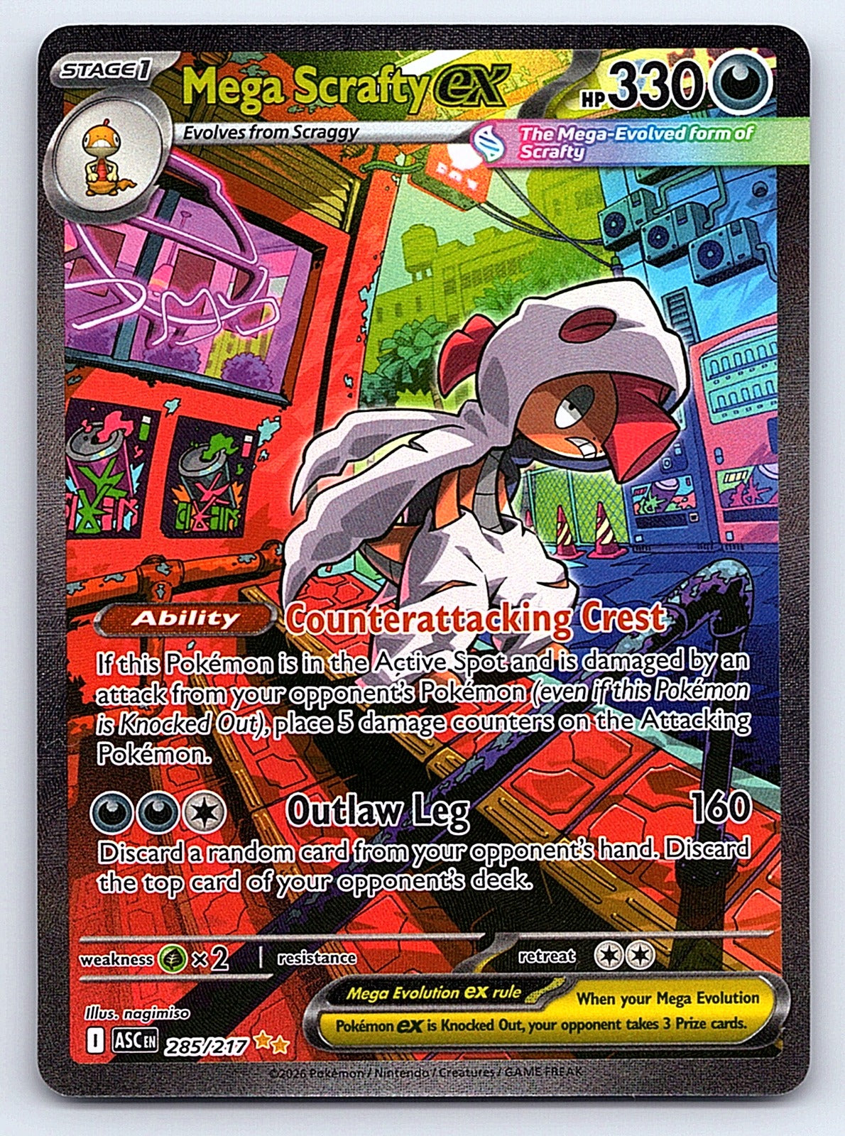 Mega Scrafty ex 285/217 – ME: Ascended Heroes