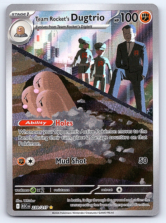 Team Rocket's Dugtrio 239/217 – ME: Ascended Heroes
