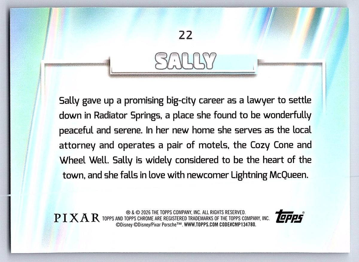 Sally #22 Base — Topps Chrome Disney