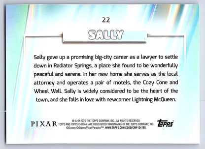 Sally #22 Base — Topps Chrome Disney