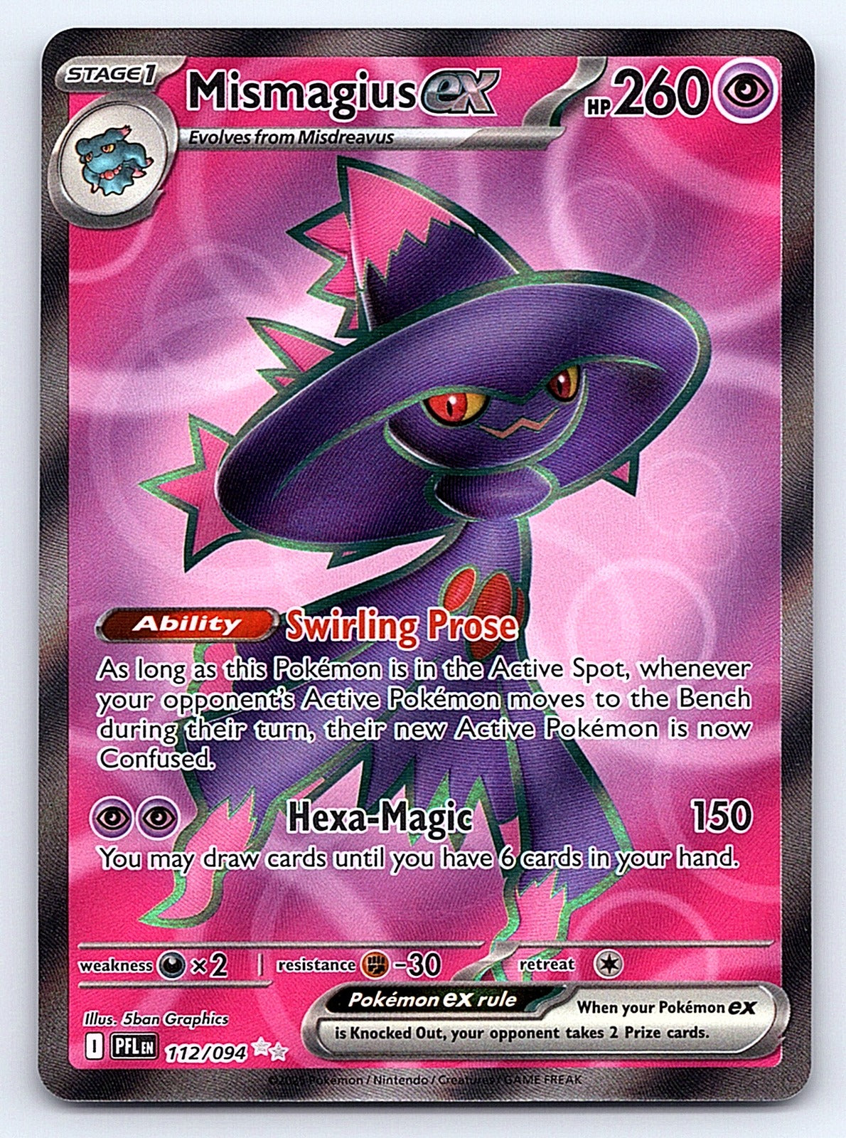 Mismagius ex - 112/094 – ME02: Phantasmal Flames
