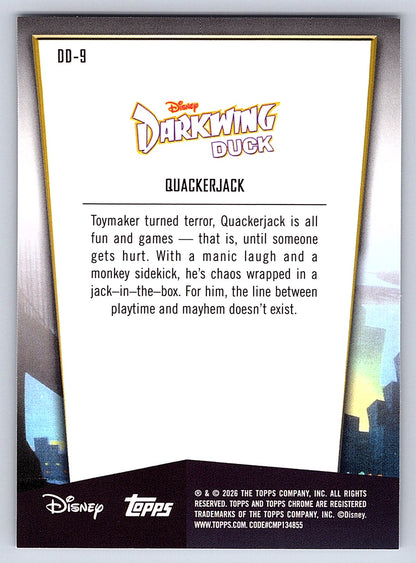 Quackerjack #DD 9 Darkwing Duck 35th Anniversary — Topps Chrome Disney Darkwing