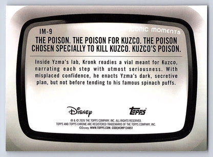 The Poison. The Poison for Kuzco #IM 9 Iconic Moments — Topps Chrome Disney Icon