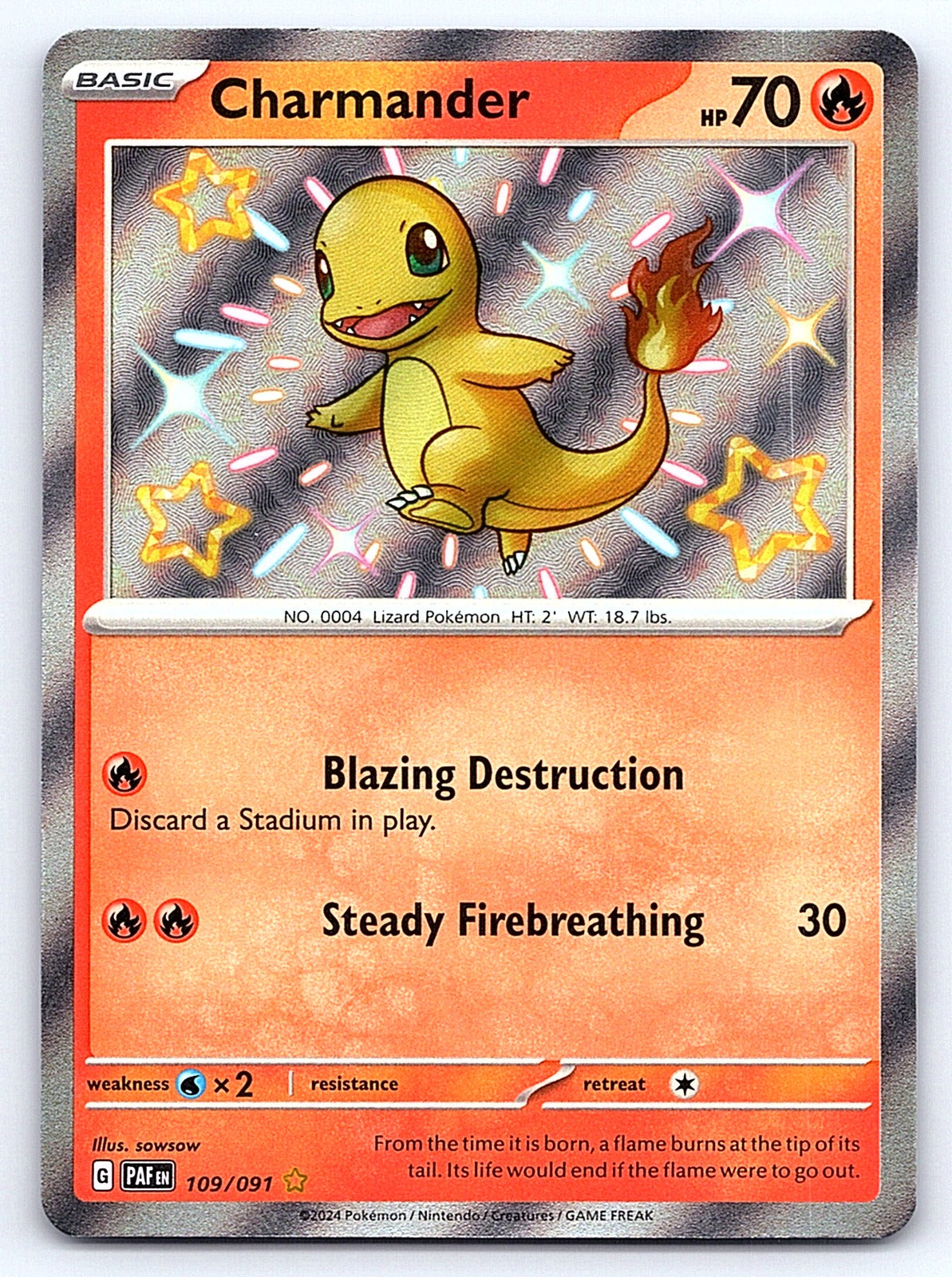 Charmander 109/091 – SV: Paldean Fates
