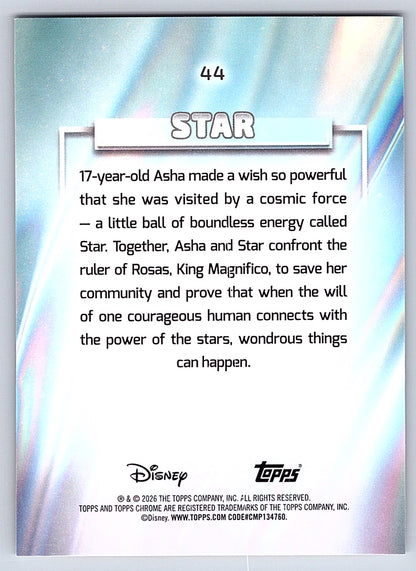 Star #44 Base — Topps Chrome Disney