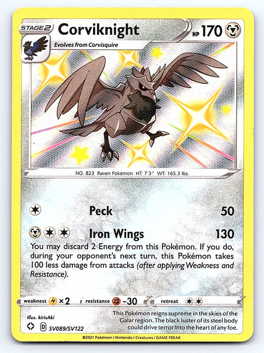 Corviknight SV089/SV122 – Shining Fates: Shiny Vault