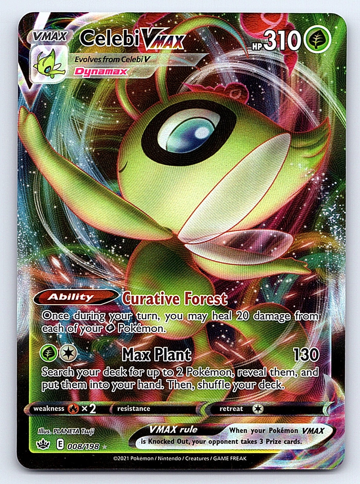 Celebi VMAX 008/198 – SWSH06: Chilling Reign