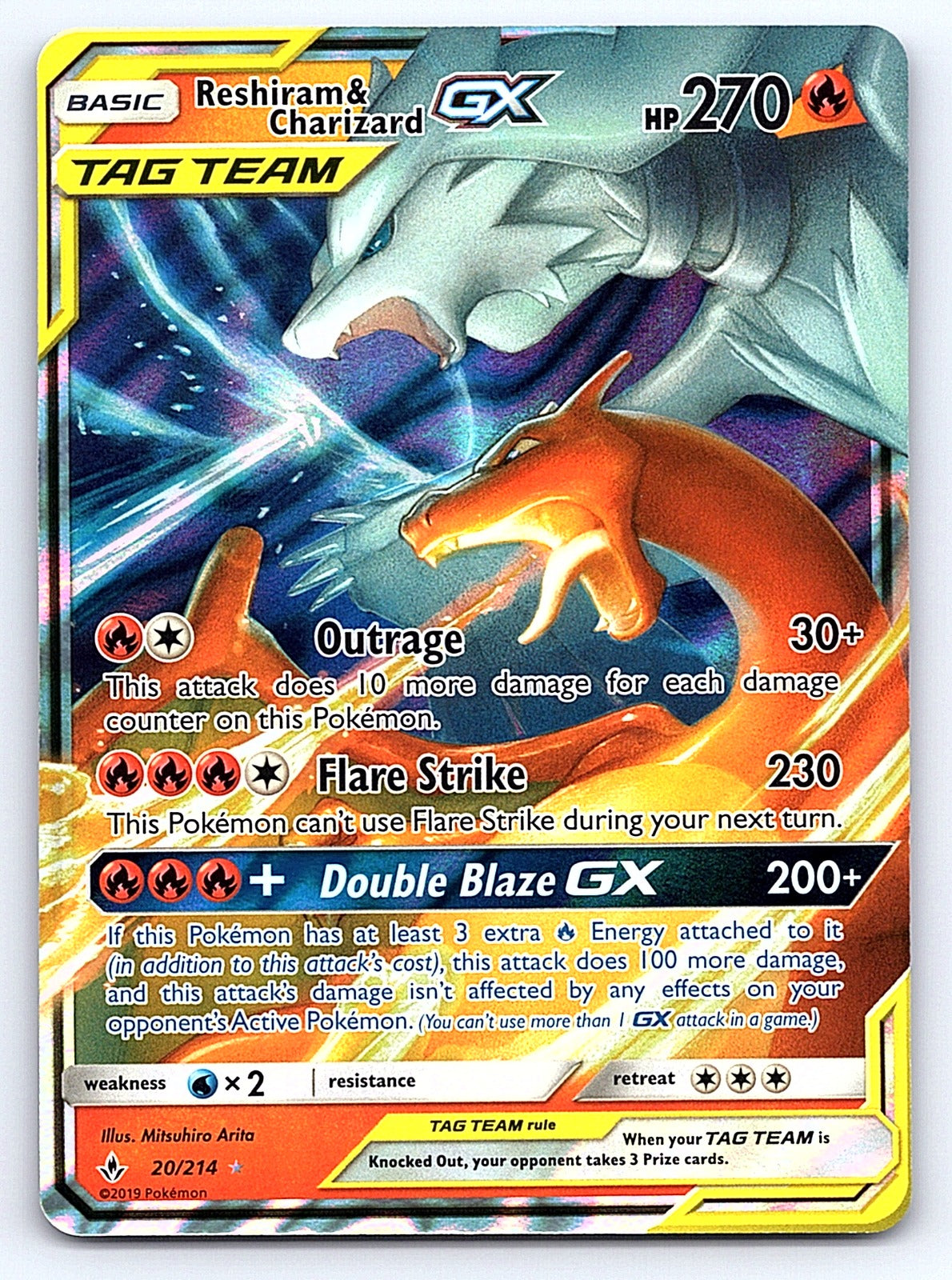 Reshiram & Charizard GX 20/214 – SM - Unbroken Bonds