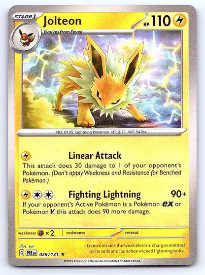 Jolteon (Master Ball Pattern) 029/131 – SV: Prismatic Evolutions