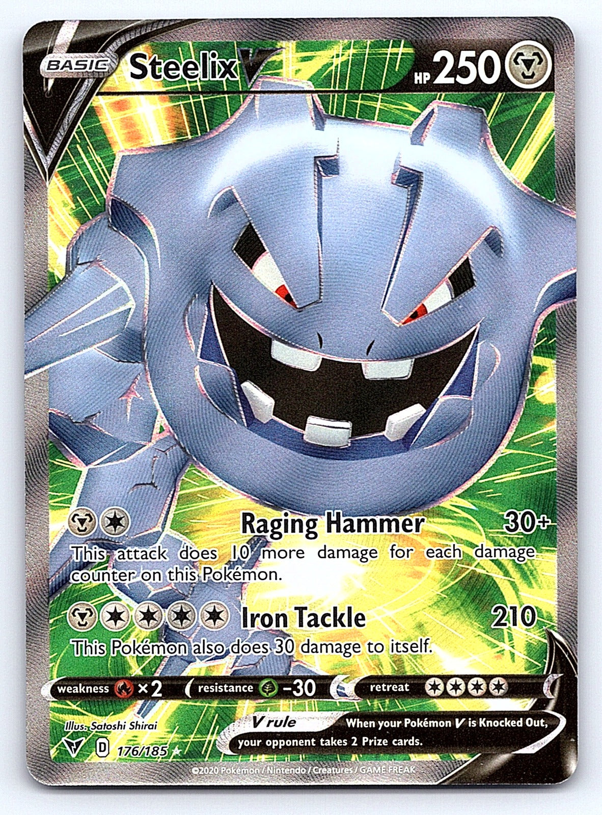 Steelix V (Full Art) 176/185 – SWSH04: Vivid Voltage