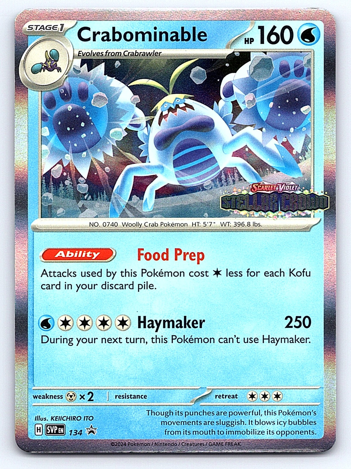 Crabominable - 134 134/142 – SV: Scarlet & Violet Promo Cards