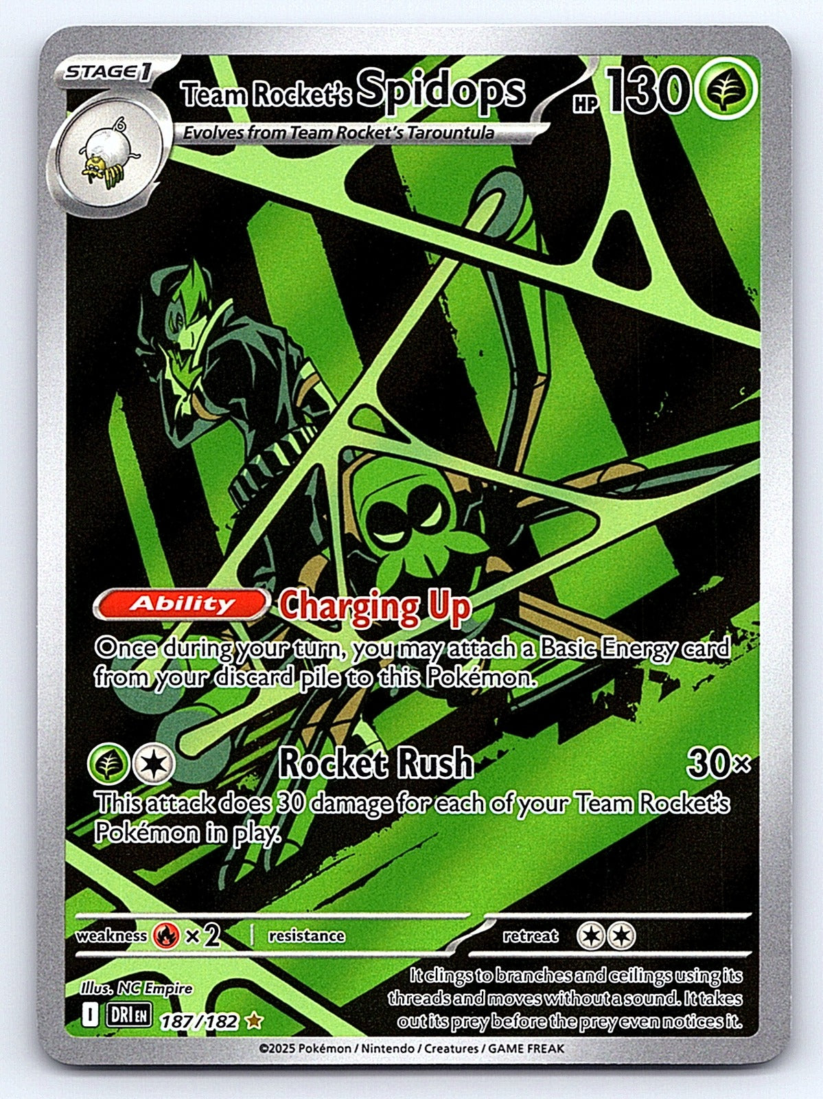 Team Rocket's Spidops 187/182 – SV10: Destined Rivals