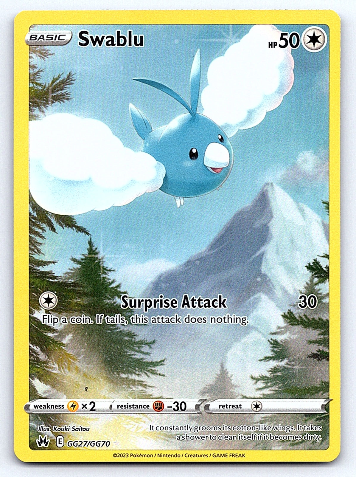 Swablu GG27/GG70 – SWSH: Crown Zenith: Galarian Gallery