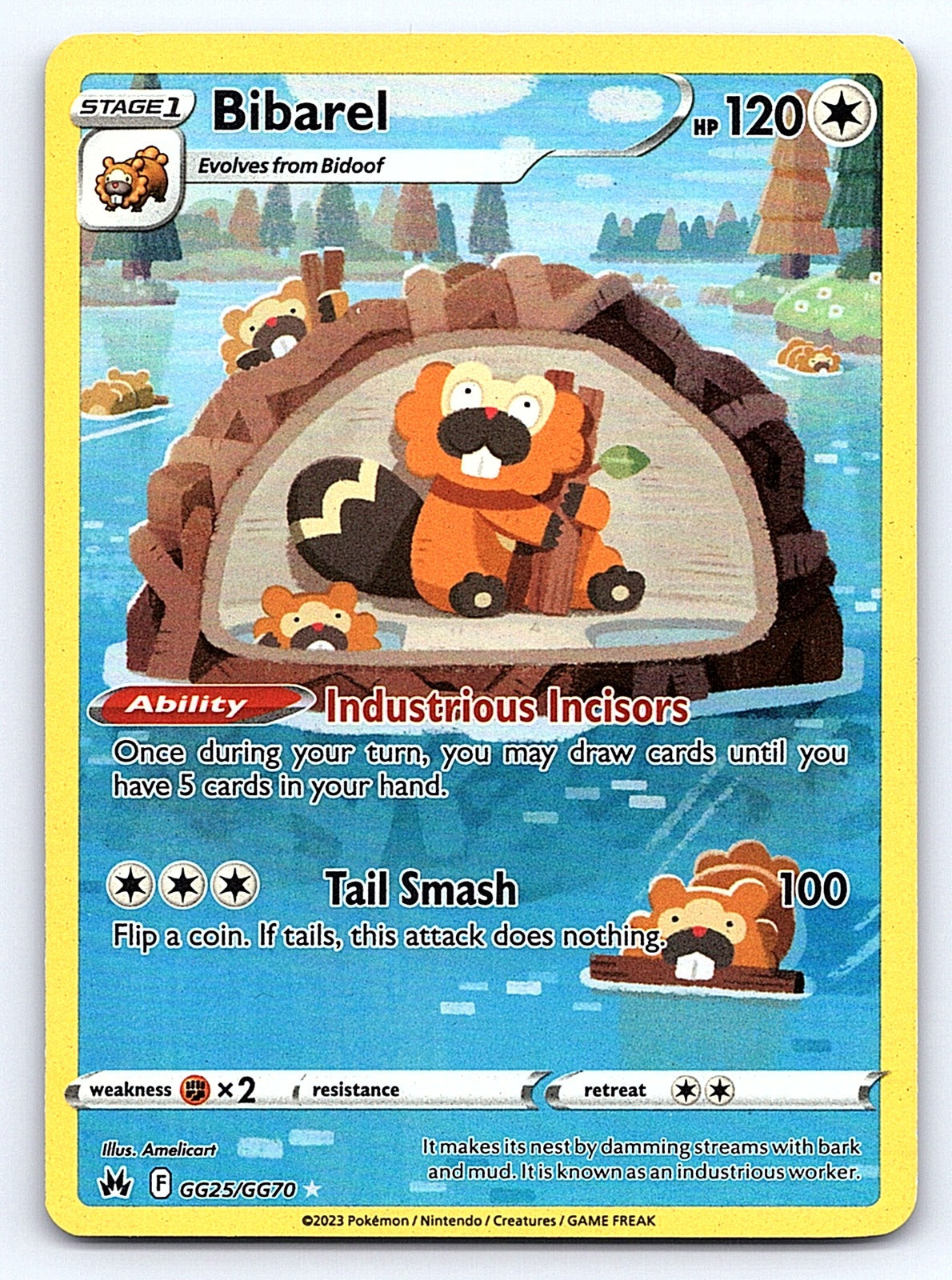 Bibarel GG25/GG70 – SWSH: Crown Zenith: Galarian Gallery