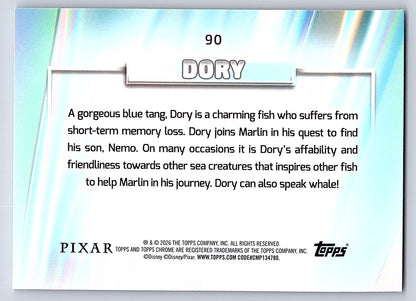 Dory #90 Base — Topps Chrome Disney